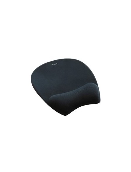÷ Alfombrilla tooq tqmp1002-b ergonomica superficie de tejido color negro
