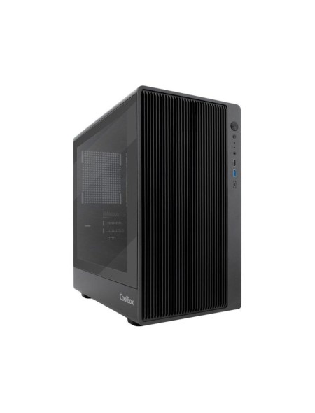 Caja Micro ATX Coolbox Gm350 Darkface / Lateral Cristal Templado / Negro / COO-CHA-GM350-0