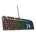 ÷ Teclado trust gaming gxt 871 zora mecanico rgb color negro