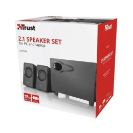Altavoces Trust 2.1 Avora / Subwoofer madera / 18W (9w Rms)