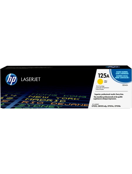 ÷ Tóner original hp cb542a amarillo 125a 1.400 páginas