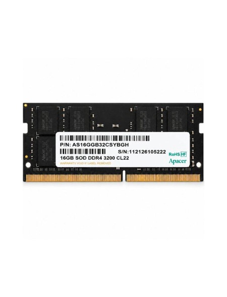 Memoria Ram Apacer SODIMM DDR4 16GB 3200MHz / CL22 / ES.16G21.GSH