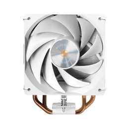 Ventilador CPU con disipador Mars Gaming MCPUX4 Blanco / 4 heatpipes cobre HCT / Fan 120mm / TDP 230W