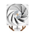 Ventilador CPU con disipador Mars Gaming MCPUX4 Blanco / 4 heatpipes cobre HCT / Fan 120mm / TDP 230W