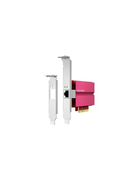 ÷ Tarjeta de red pcie mercusys ma510e 10g interior 1x10g rj45 multi-speed expres3.0x4 wol perfil bajo