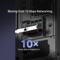 ÷ Tarjeta de red pcie mercusys ma510e 10g interior 1x10g rj45 multi-speed expres3.0x4 wol perfil bajo
