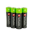 Pilas Recargables Verbatim AA HR06 / 2500mAh NiMh / 1.2V / LR06 / Pack 4 uds