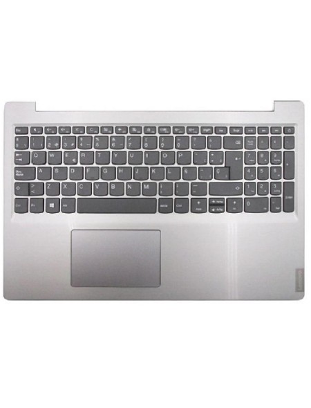 Top case + Teclado compatible para portátil LENOVO S145-15 Sin touchpad Plata 5CB0S16779