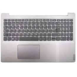 Top case + Teclado compatible para portátil LENOVO S145-15 Sin touchpad Plata 5CB0S16779