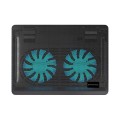 ÷ Base de refrigeracion para portatiles conceptronic 2 ventiladores 125mm hasta 15.6