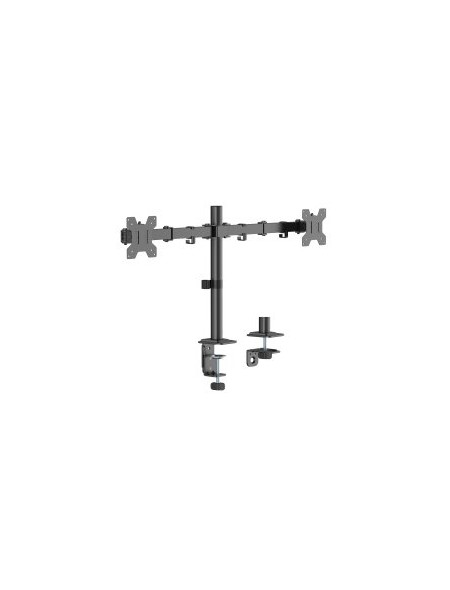 ÷ Soporte de mesa equip 650176 articulado para 2 pantallas de 17
