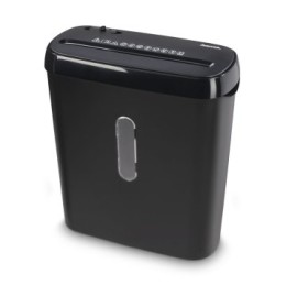 ÷ Destructora de papel hama basic s6 con cesto colector 6 hojas din a4 80g por uso seguridad p2