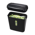 ÷ Destructora de papel hama basic s6 con cesto colector 6 hojas din a4 80g por uso seguridad p2
