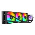 ÷ Sistema de refrigeracion liquida mars gaming mlvision360 negro 3x120mm argb tpd 500w pantalla lcd