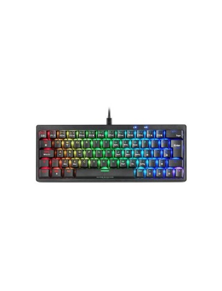 ÷ Teclado mars gaming compacto mkminiprobes hot-swap mecanico switch azul rgb chroma negro