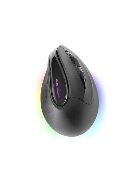÷ Mouse mars gaming mmsk wireless ergo paw3104pro 8400 dpi ajustable 9 botones mecanicos huano negro