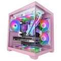 ÷ Caja microatx cube mars gaming mc-view2p rosa cristal continuo gpu 330mm 1x3.5 3x2.5 