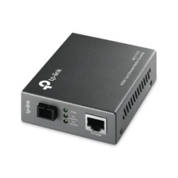 ÷ Convertidor fibra tp-link mc111cs rj45 eth a fibra monomodo sc 100mb fullduplex hasta 20km