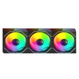 ÷ Kit 3xventilador interno argb mars gaming mf3dprokit negro 120mm argb argb hub rf remote
