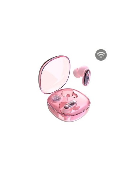 ÷ Auricular intrauditivo bluetooth mars gaming mhib2  bt5.1 tws estuche 24h bat. rosa