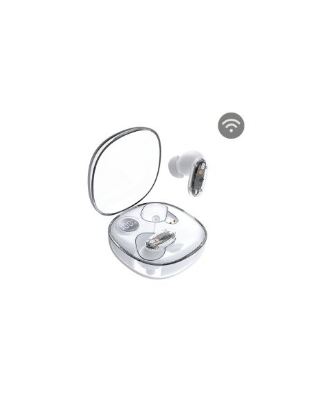 ÷ Auricular intrauditivo bluetooth mars gaming mhib2  bt5.1 tws estuche 24h bat. blanco