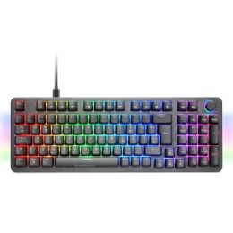 ÷ Teclado mars gaming mkprobes mecanico rgb snk azul rueda de control color negro