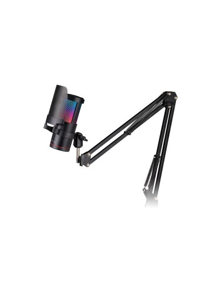 ÷ Micr?fono de estudio profesional mars gaming mmicsc adc 192khz 24bit brazo mecanico filtro pop argb
