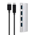 ÷ Hub usb-c belkin f4u088vf a 4xusb-a 3.0 5gps 900ma por puerto plata