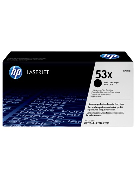 ÷ Tóner original hp q7553x 53x negro 7.000 páginas