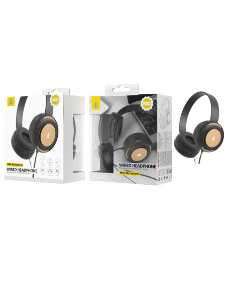 Auricular casco NC3186 / Jack 3.5mm / 1.2m / Diseño ajustable / Oro / One + / 2301869