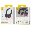 Auriculares diadema NC3282 / Type-C / 1.2m / Microfono / Compatible Apple / Negro-Rojo / One + / 2302823