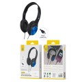 Auriculares diadema  NC3282 / Type-C / 1.2m / Microfono / Compatible Apple / Negro-Azul / One+ / 2302825