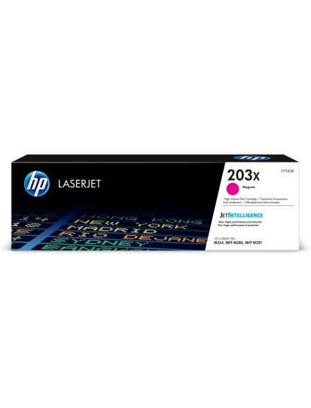÷ Tóner original hp cf543x magenta 203x 2.500 páginas