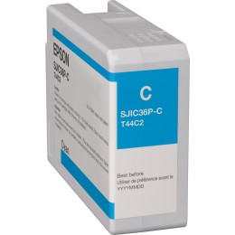 ÷ Tinta original epson sjic36p(c) cian c13t44c240 80ml