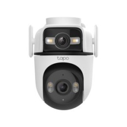 ÷ Camara exterior ip tp-link tapo c545d doble lente 2x 2k 3mp pan tilt wi-fi audio bidireccional visio