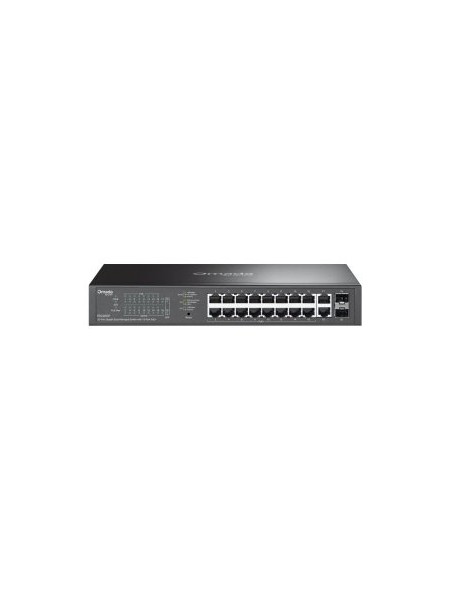 ÷ Switch semigestionable tp-link omada es220gp gigabit 16xpoe+ 2xrj45 2xsfp 150w fanless rack
