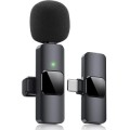 ÷ Microfono home tech dk-4645 smart wireless gadget usb-c omnidireccional pinza negro