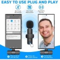 ÷ Microfono home tech dk-4645 smart wireless gadget usb-c omnidireccional pinza negro