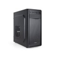 ÷ Caja atx tooq tqc-5701-sp prisma ultra fuente 500w 1x ventilador trasero usb-c negro