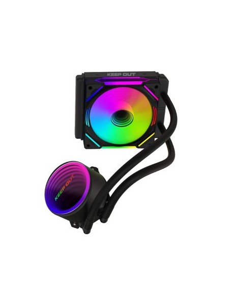 ÷ Sistema de refrigeracion liquida keep out xwc-120 argb intel y amd ventilador 1x120mm color negro