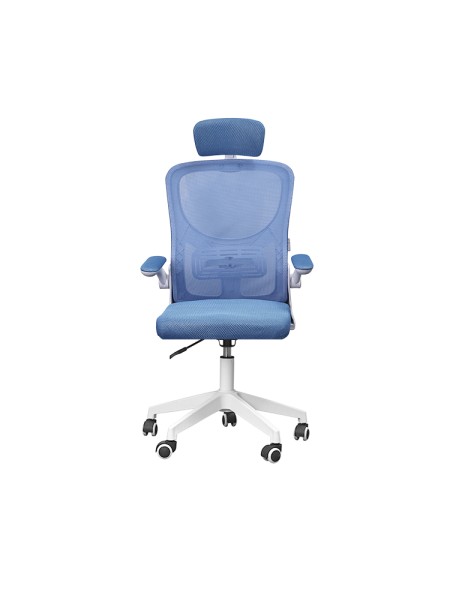 ÷ Silla ergonomica mars gaming mgcergopluswbl azul y blanco malla transpirable reposacabezas 