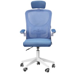 ÷ Silla ergonomica mars gaming mgcergopluswbl azul y blanco malla transpirable reposacabezas 