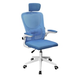 ÷ Silla ergonomica mars gaming mgcergopluswbl azul y blanco malla transpirable reposacabezas 