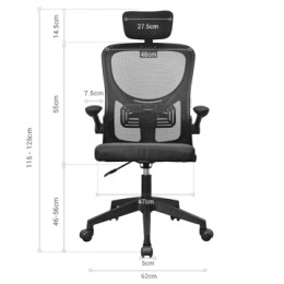 ÷ Silla ergonomica mars gaming mgcergoplusw blanco malla transpirable reposacabezas