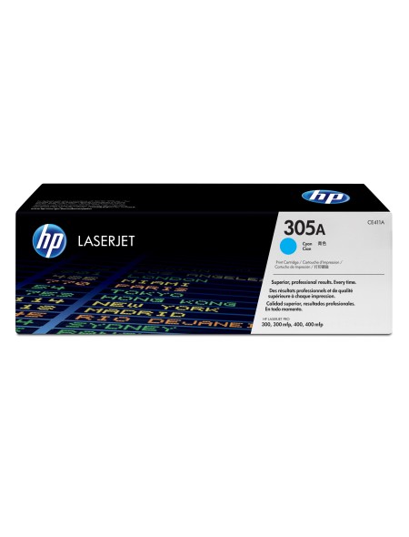 ÷ Tóner original hp ce411a cian 305a 2.600 páginas