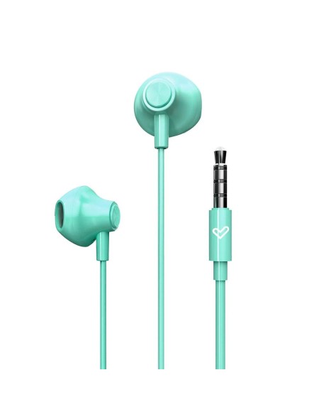 Auriculares Energy Sistem EasyPods / Conector Jack 3.5 / Cable 1.2 / Microfono Integrado / Control de Volumen / Verde / 459315