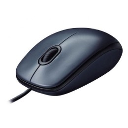 Raton óptico USB Logitech M90 / 1.000dpi / Negro - Gris  910-001793