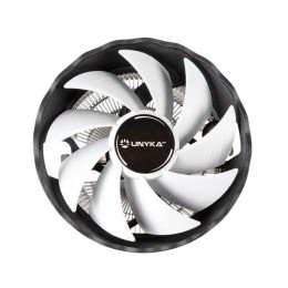 Ventilador Cpu Unykach Jotun DF120 / Base Aluminio / Perfil bajo / Fan 120mm / MultiSocket 1700 - Am4 / UK532022