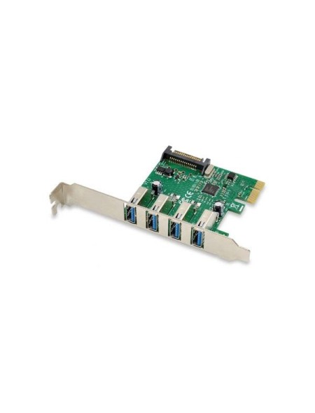 Tarjeta controladora Conceptronic Pci Express USB 3.0 / 4 Puertos / Incluye soporte LP / EMRICK02G