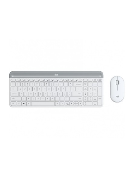 ÷ Teclado y mouse logitech wireless mk470 slim white p/n: 920-009199